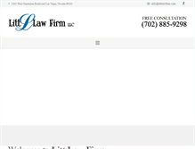 Tablet Screenshot of littlawfirm.com